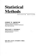 Cover of Statistical methods by George Waddel Snedecor