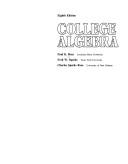 Cover of College algebra by Paul Klein Rees