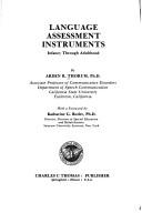 Cover of Language assessment instruments by Arden R. Thorum