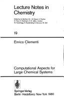 Cover of Computational aspects for large chemical systems by Enrico Clementi