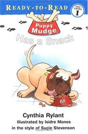 Front cover of Puppy Mudge has a snack by Cynthia Rylant