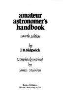Front cover of Amateur astronomer's handbook by Sidgwick, J. B.