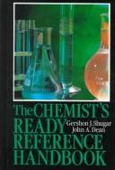 Front cover of Chemical technicians' ready reference handbook by Shugar, Gershon J.