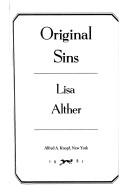 Cover of Original sins by Lisa Alther