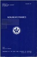 Front cover of Nonlinear dynamics by International Conference on Nonlinear Dynamics (1979 New York Academy of Sciences)