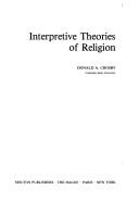Cover of Interpretive theories of religion by Donald A. Crosby