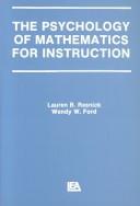 Cover of The psychology of mathematics for instruction by Lauren B. Resnick
