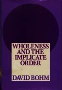 Front cover of Wholeness and the implicate order by David Bohm