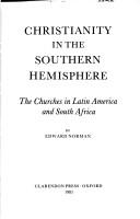 Cover of Christianity in the Southern Hemisphere by Edward R. Norman