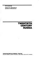 Front cover of Twentieth century Russia by Donald W. Treadgold
