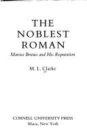 Cover of The noblest Roman by M. L. Clarke