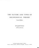 Front cover of The Nature and Types of Sociological Theory by Don Martindale