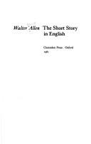 Front cover of The short story in English by Walter Allen