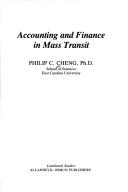 Front cover of Accounting and finance in mass transit by Cheng, Philip C.