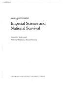 Front cover of Imperial science and national survival by David Campbell Montgomery