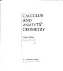 Cover of Calculus and analytic geometry by Philip Gillett