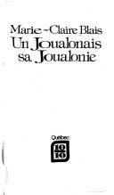 Cover of Un joualonais sa joualonie by Marie-Claire Blais