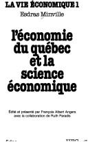 Front cover of L'économie du Québec et la science économique by Esdras Minville