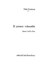 Cover of El present vulnerable by Feliu Formosa