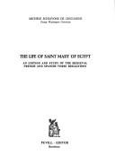 Front cover of The life of Saint Mary of Egypt by Michèle S. de Cruz-Sáenz