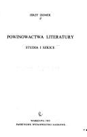 Cover of Powinowactwa literatury by Jerzy Ziomek