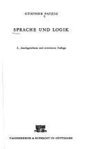 Cover of Sprache und Logik by Günther Patzig