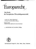 Cover of Europarecht by Albert Bleckmann