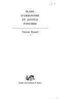 Front cover of Plans d'urbanisme et justice foncière by Vincent Renard