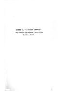 Front cover of Sobre el teatro en Granada by Germán Tejerizo Robles