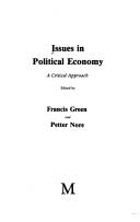 Cover of Issues in political economy by Francis Green