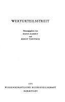 Front cover of Werturteilsstreit, hrsg. von Hans Albert und Ernst Topitsch by Hans Albert