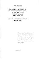Cover of Materialismus, Ideologie, Religion by Per Frostin