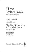 Cover of Three political plays by Alrene Sykes