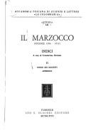 Front cover of Il Marzocco, Firenze, 1896-1932 by Clementina Rotondi