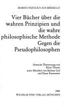 Front cover of De veris principiis et vera ratione philosophandi contra pseudophilosophos Libri IV by Mario Nizolio