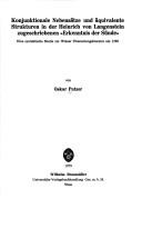 Front cover of Konjunktionale Nebensätze und äquivalente Strukturen in der Heinrich von Langenstein zugeschriebenen Erkenntnis der Sünde by Oskar Putzer