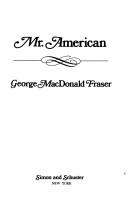 Front cover of Mr. American by George MacDonald Fraser