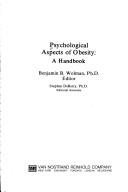 Cover of Psychological aspects of obesity by Benjamin B. Wolman