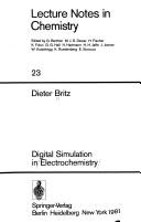Front cover of Digital simulation in electrochemistry by Dieter Britz