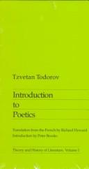 Cover of Poétique by Tzvetan Todorov
