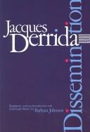Cover of Dissemination by Jacques Derrida
