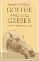 Front cover of Goethe & the Greeks by Humphry Trevelyan