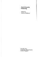 Cover of Social security financing by Skidmore