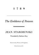 Front cover of 1789, les emblèmes de la raison by Jean Starobinski