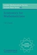 Front cover of Economics for mathematicians by J. W. S. Cassels