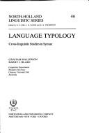 Cover of Language typology by Graham Mallinson