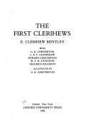 Cover of The first clerihews by E. C. Bentley