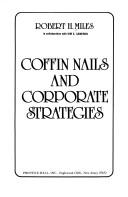 Front cover of Coffin nails and corporate strategies by Robert H. Miles