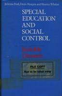 Front cover of Special education and social control by Julienne Ford