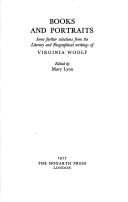 Front cover of Books and portraits by Virginia Woolf